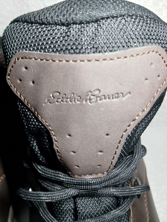 Eddie Bauer Brown and Black Waterproof Men\'s Hiking Boots. Size 10.5